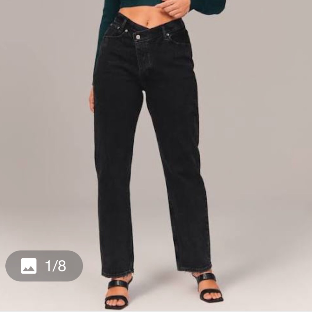 Abercrombie & Fitch high rise dad jeans, size 27